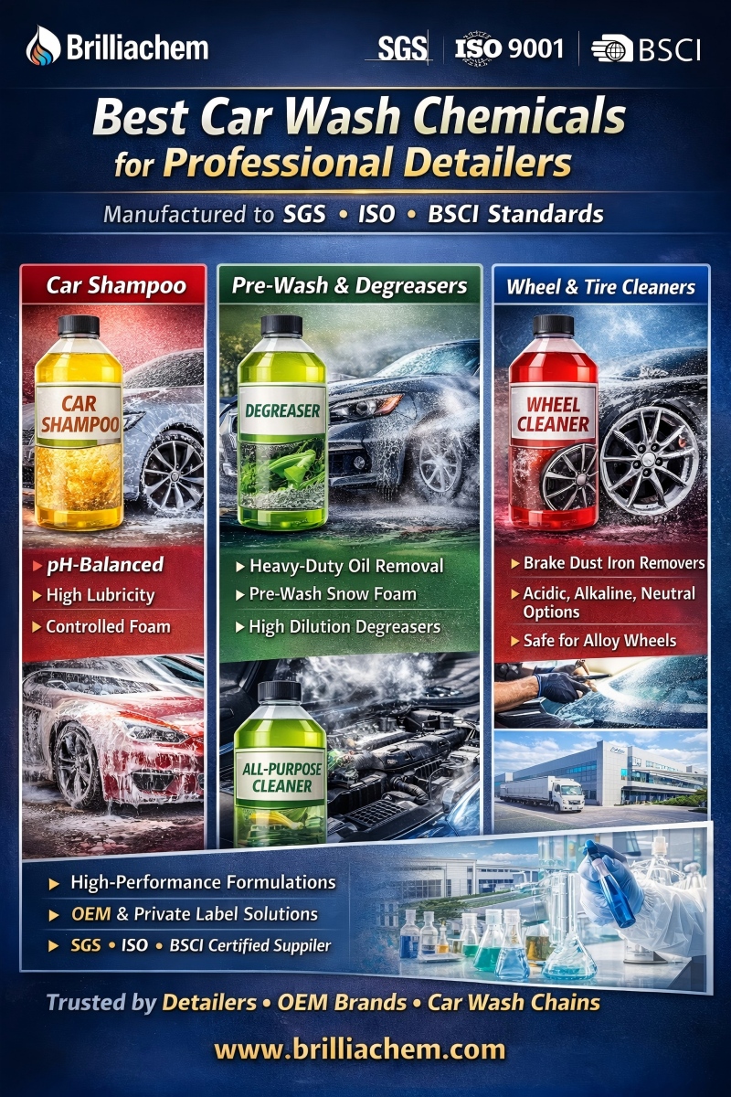 أفضل المواد الكيميائية لغسيل السيارات للمحترفين
