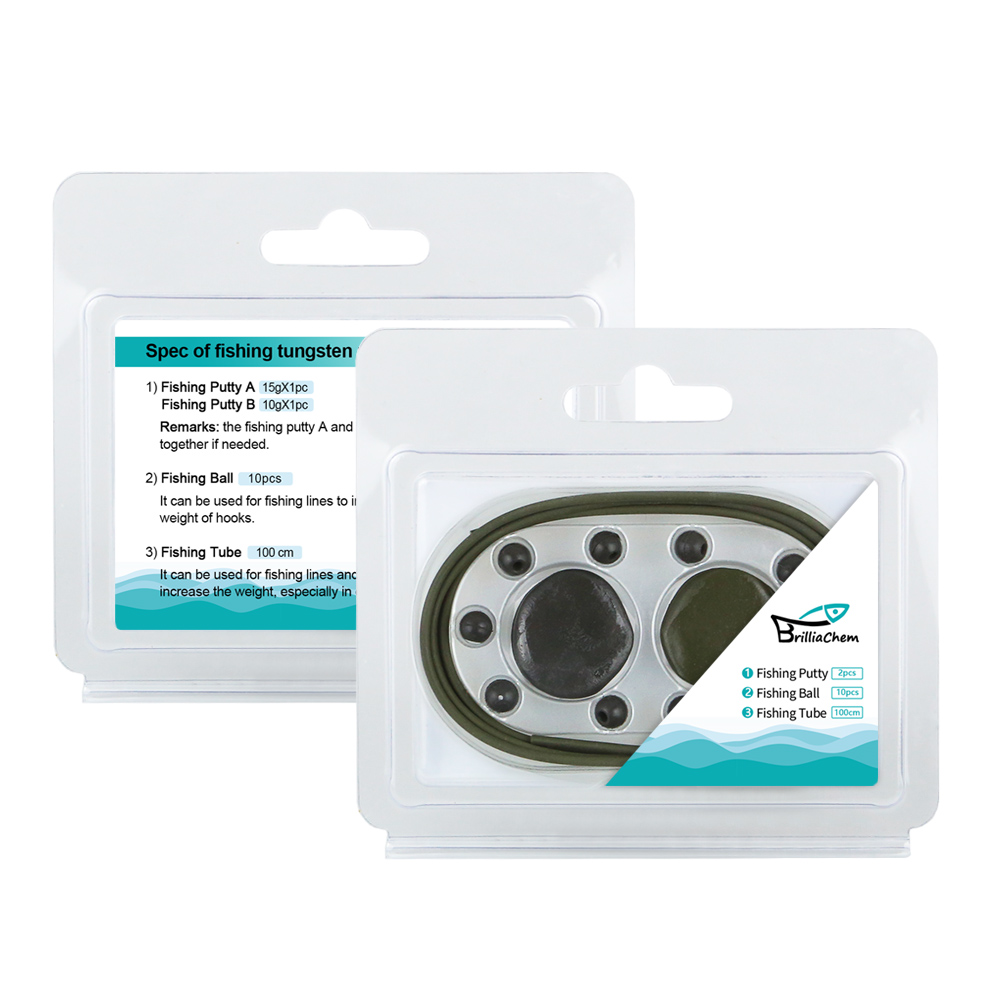 Tubula&ccedil;&atilde;o de tungst&ecirc;nio 1M Contas de tungst&ecirc;nio 10pcs Massa de tungst&ecirc;nio 2pcs Tudo em 1 pacote