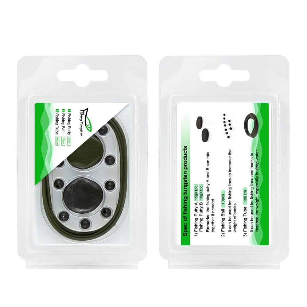 Tubi di tungsteno Perline di tungsteno Mastice di tungsteno in una confezione